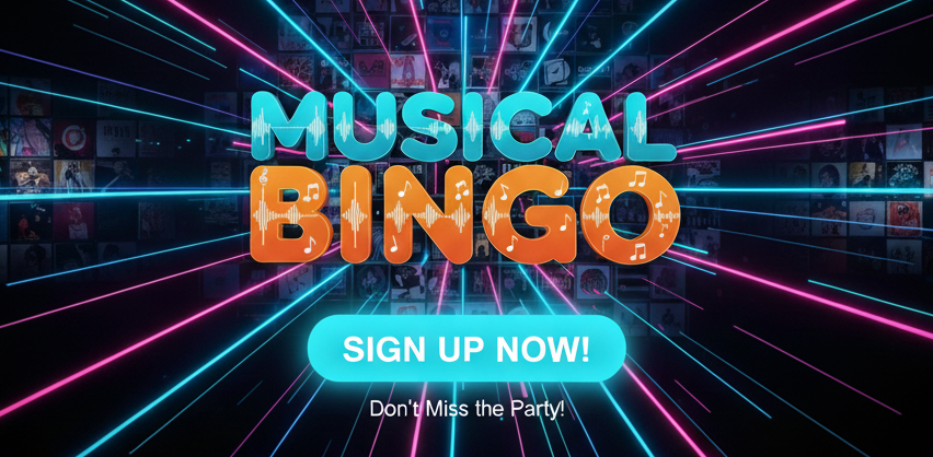Musical Bingo sign up visual